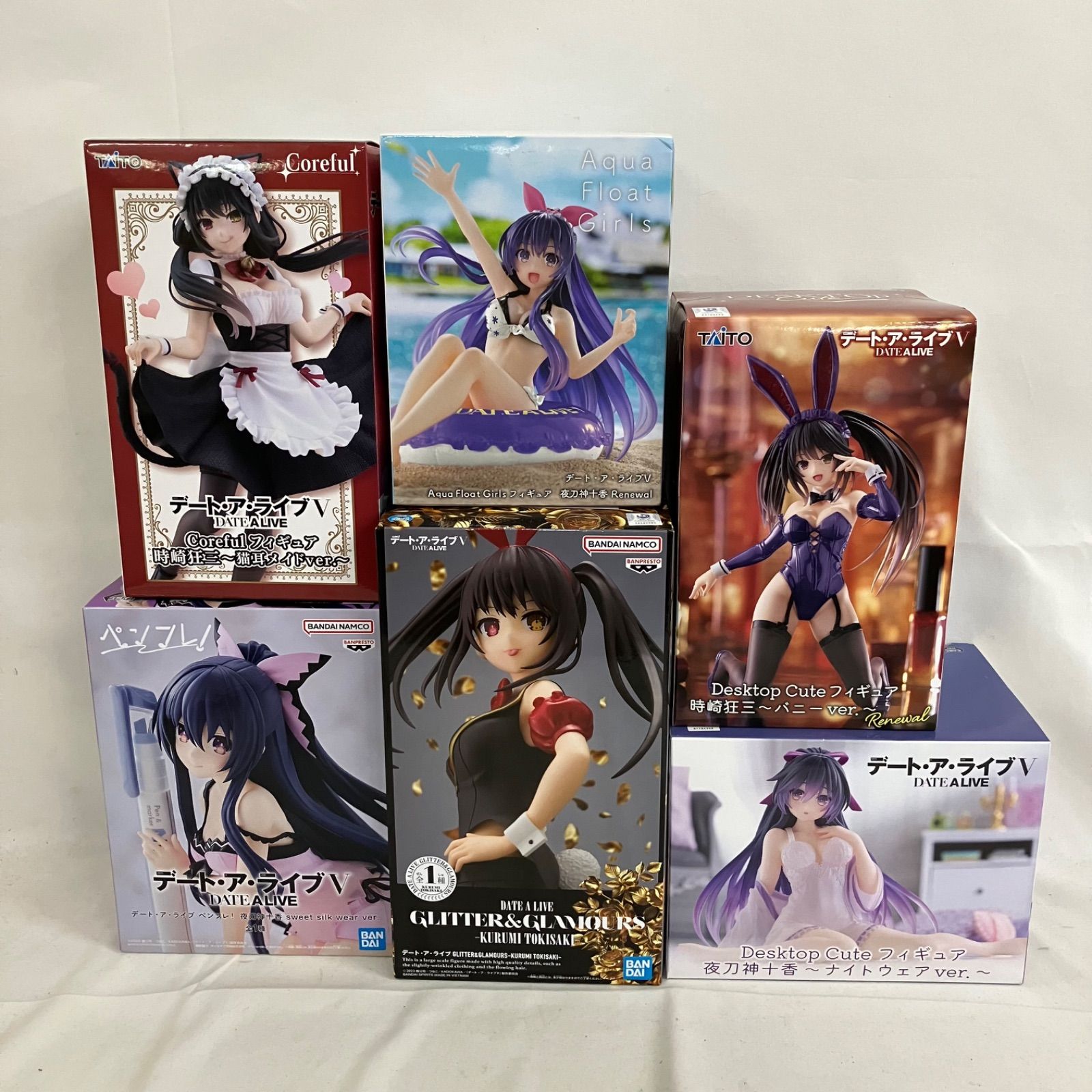 未開封 デート・ア・ライブⅤ 夜刀神十香 時崎狂三 フィギュア 6個