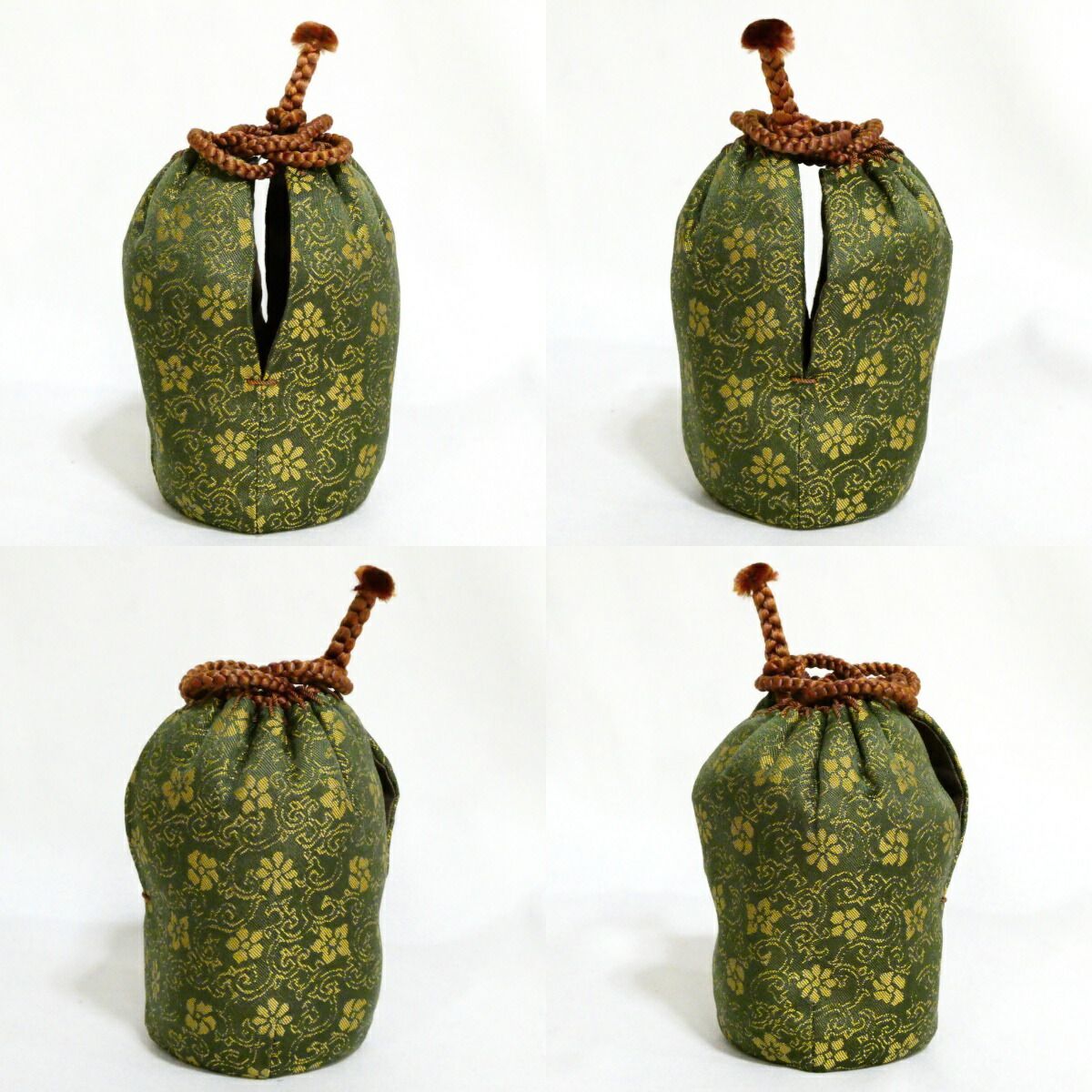 信楽焼】古来窯 五代 上田直方作 肩衝茶入 仕覆添え【中古・美品