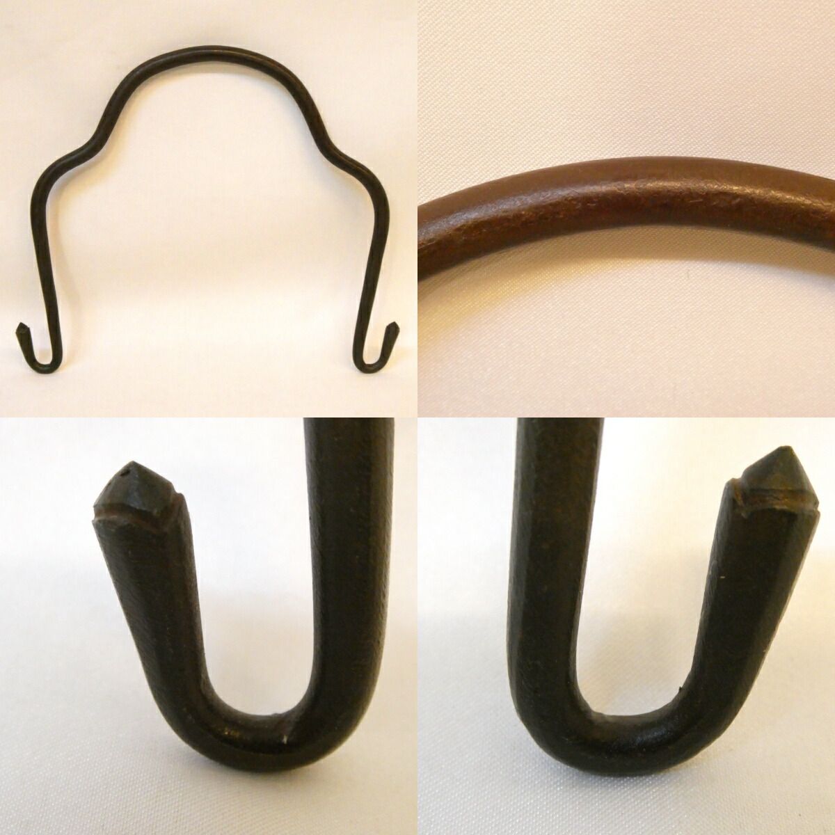 釣釜道具】寺西宗山作 吊道具 弦 釜鐶 釜鎖セット 吊釜 裏千家 茶道具