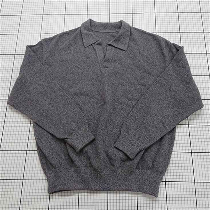 ◇ Θ クレプスキュール crepuscule 2303-003 コットンニットポロ