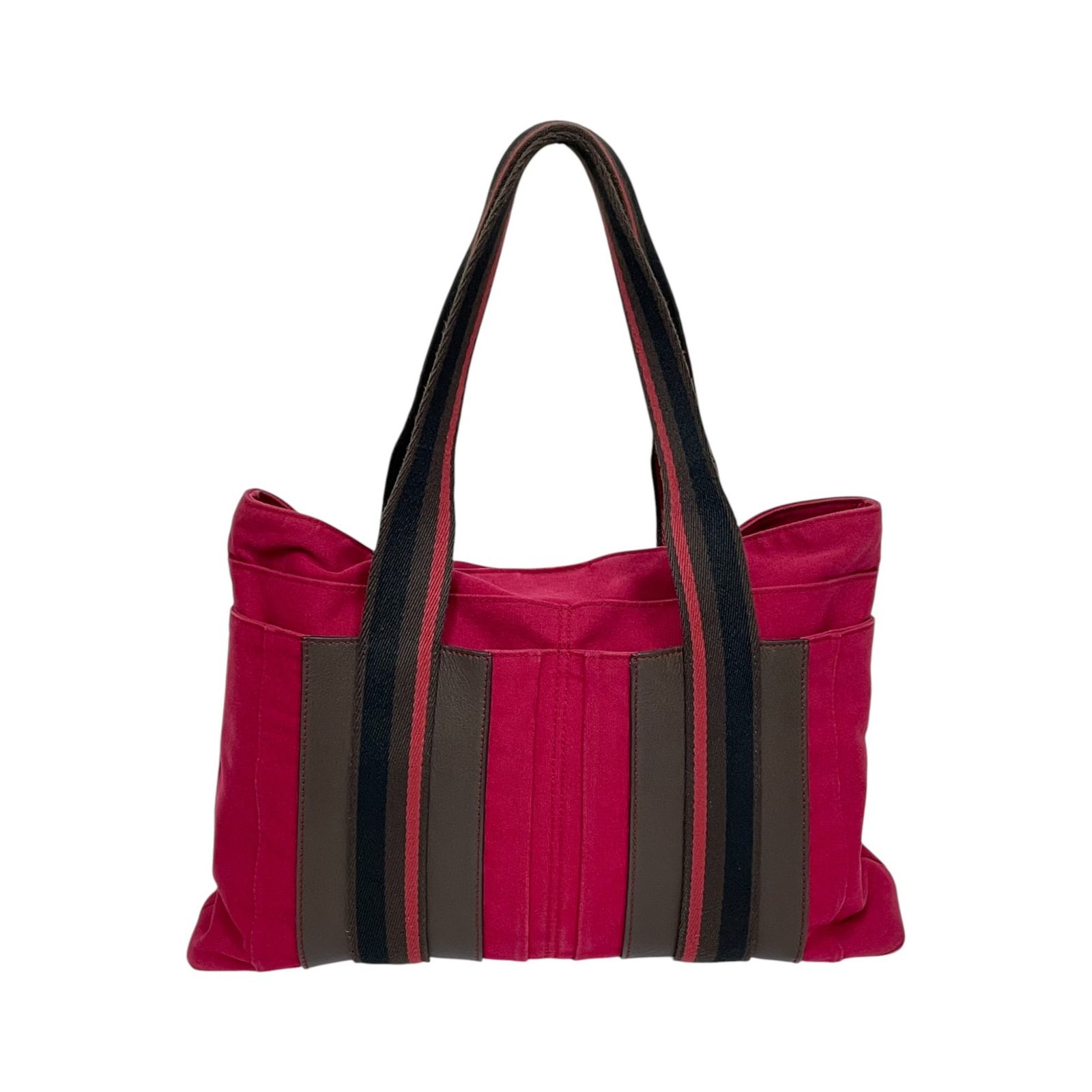 HERMÈS エルメス トートバッグ トロカホリゾンタルMM キャンバス 
