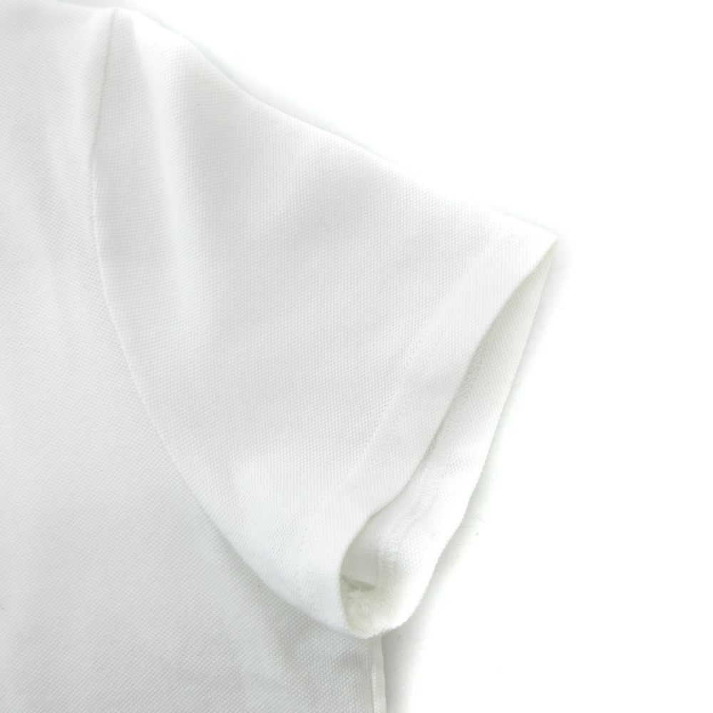 グッチ GUCCI 211749 X3487 ポロシャツ 半袖 鹿の子 薔薇刺繍 ロゴ M