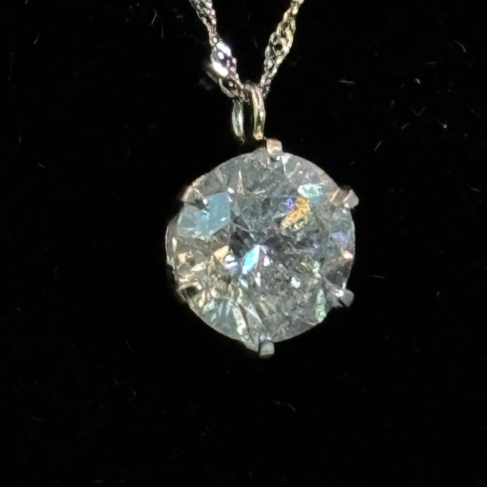大粒】ダイヤモンド ネックレス 1.158CT 一粒ダイヤ プラチナ PT999 