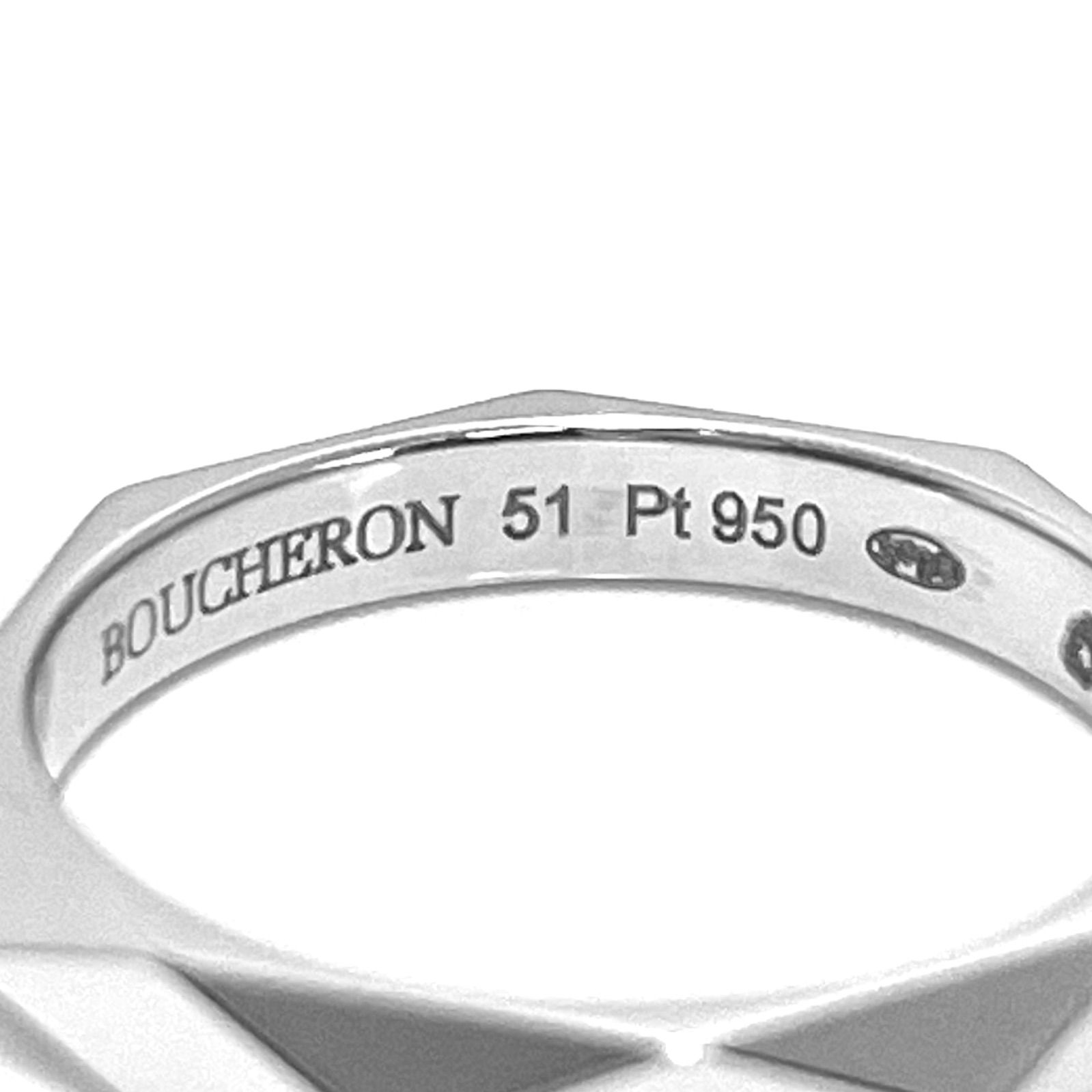 BOUCHERON / ブシュロン ファセット 3P ダイヤリング ミディアム Pt950 