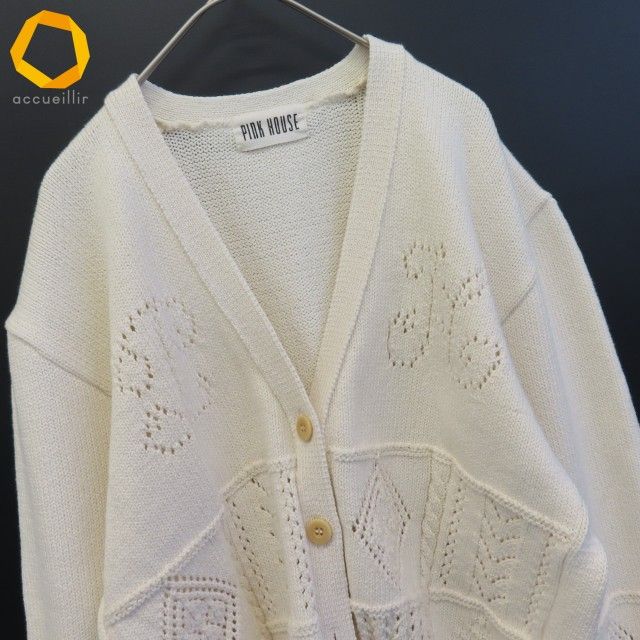 ピンクハウス PINKHOUSE カーディガン ニット ロゴ レディース