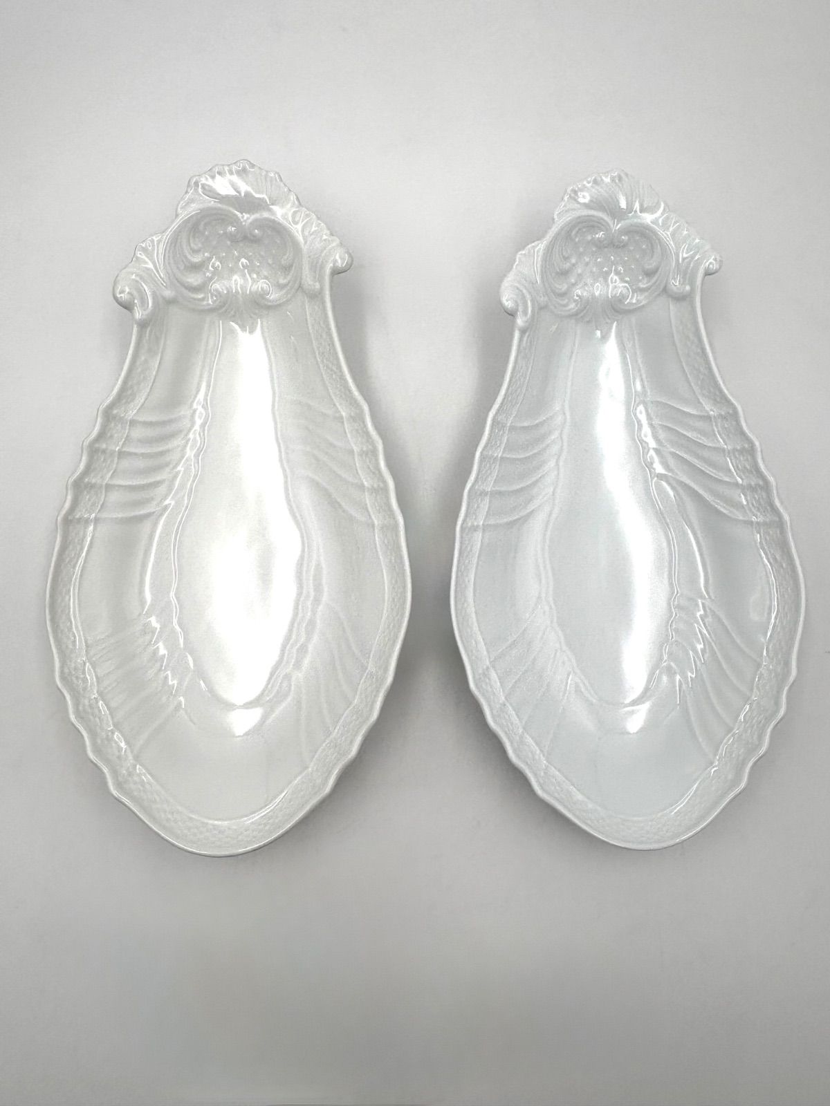 ジノリ　ベッキオホワイト　ピクルスディッシュ×4 リチャードジノリ☆ベッキオホワイト☆ピクルス 4枚｜リチャードジノリ