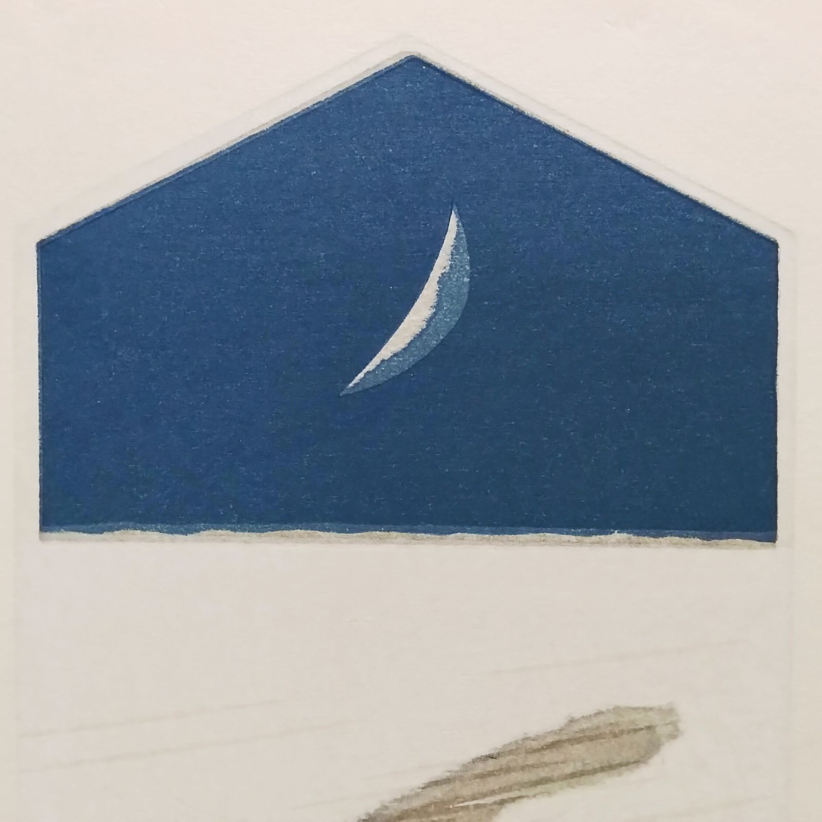 山中現 影のみる夢 1998年 木版画 限定50部 直筆サイン 額付 真作