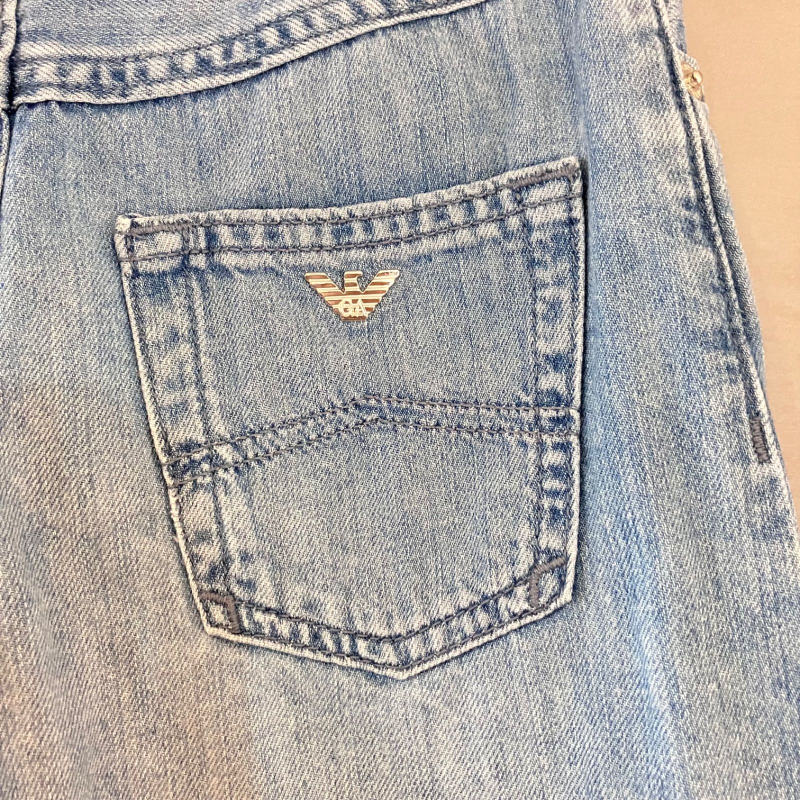 EMPORIO ARMANI エンポリオ アルマーニ デニムフレアパンツ ブーツ 