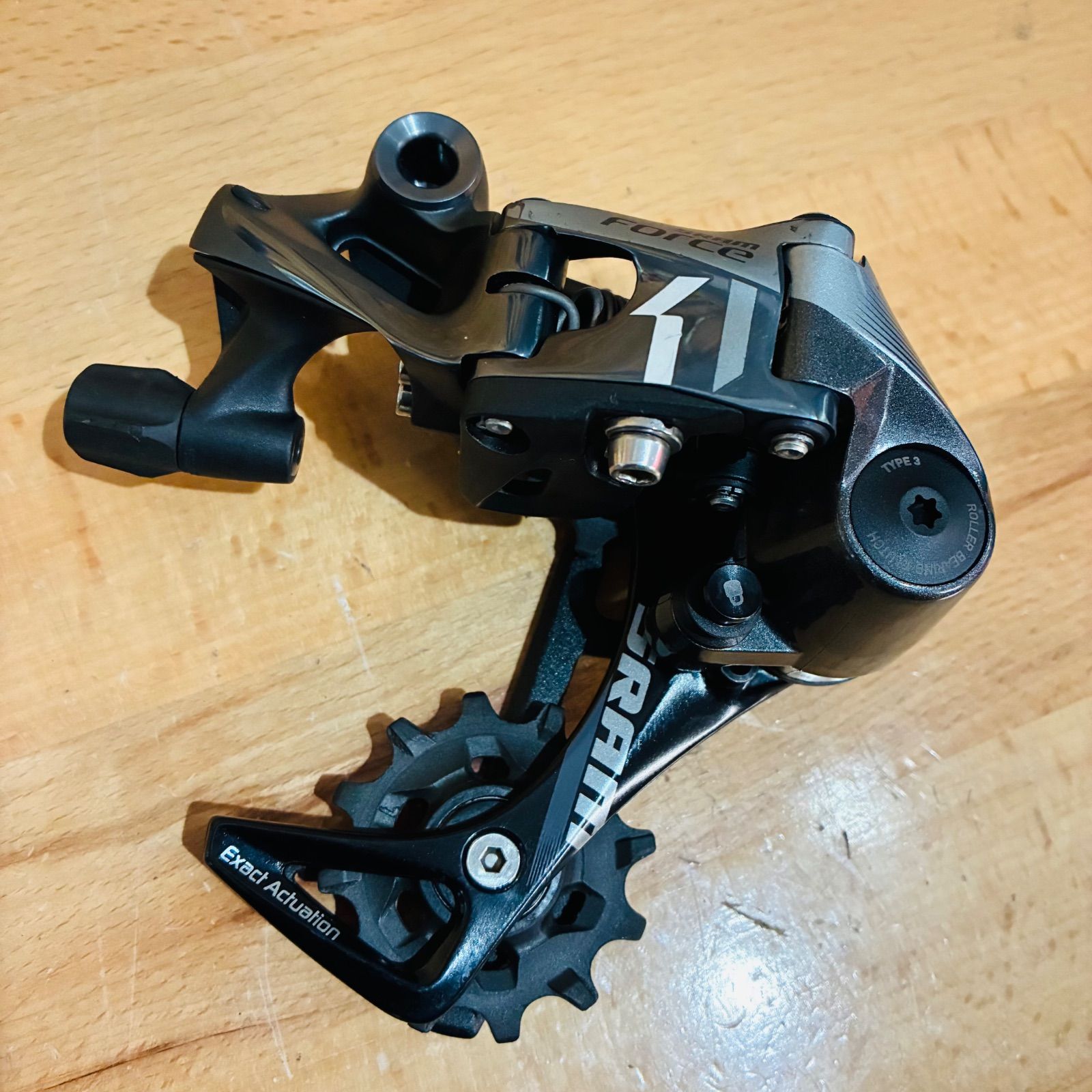 中古品】SRAM FORCE1 リアディレイラー 1×11s ミドルケージ スラム