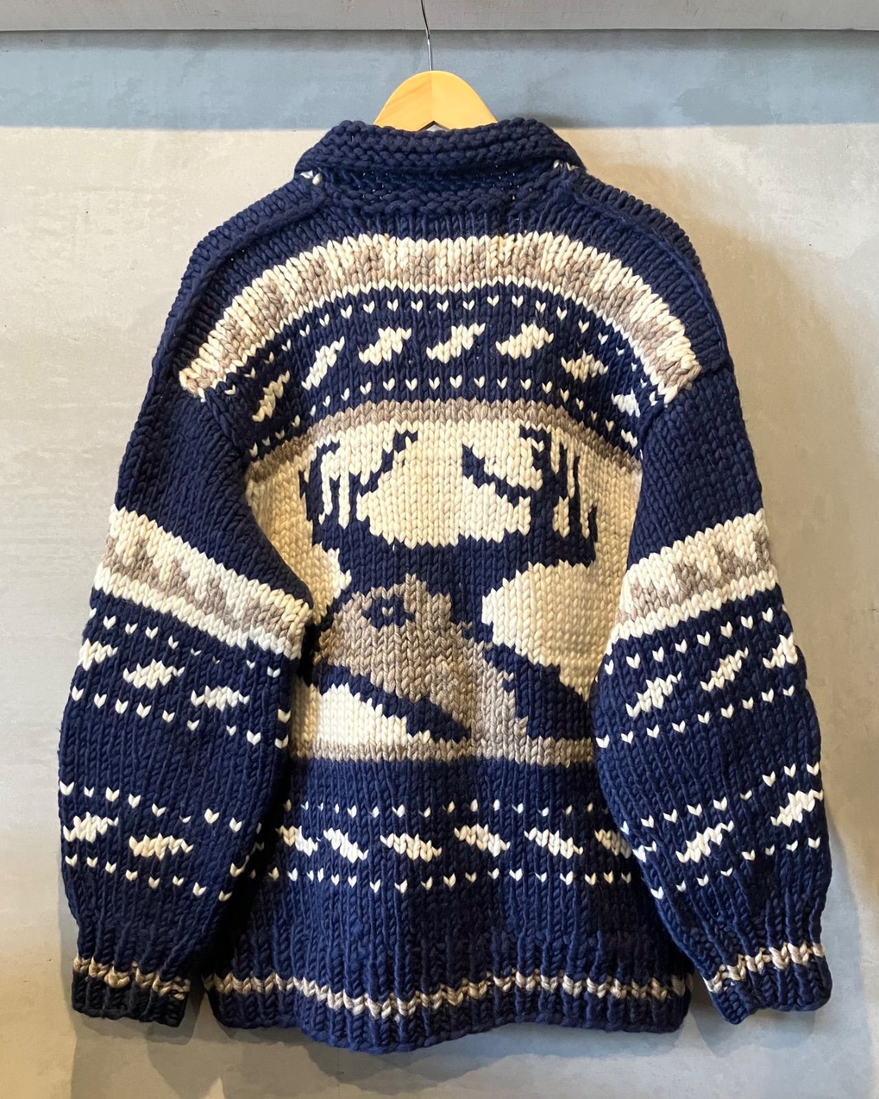 INDIAN SWEATER-Cowichan Jacket-Made in CANADA カウチンセーター