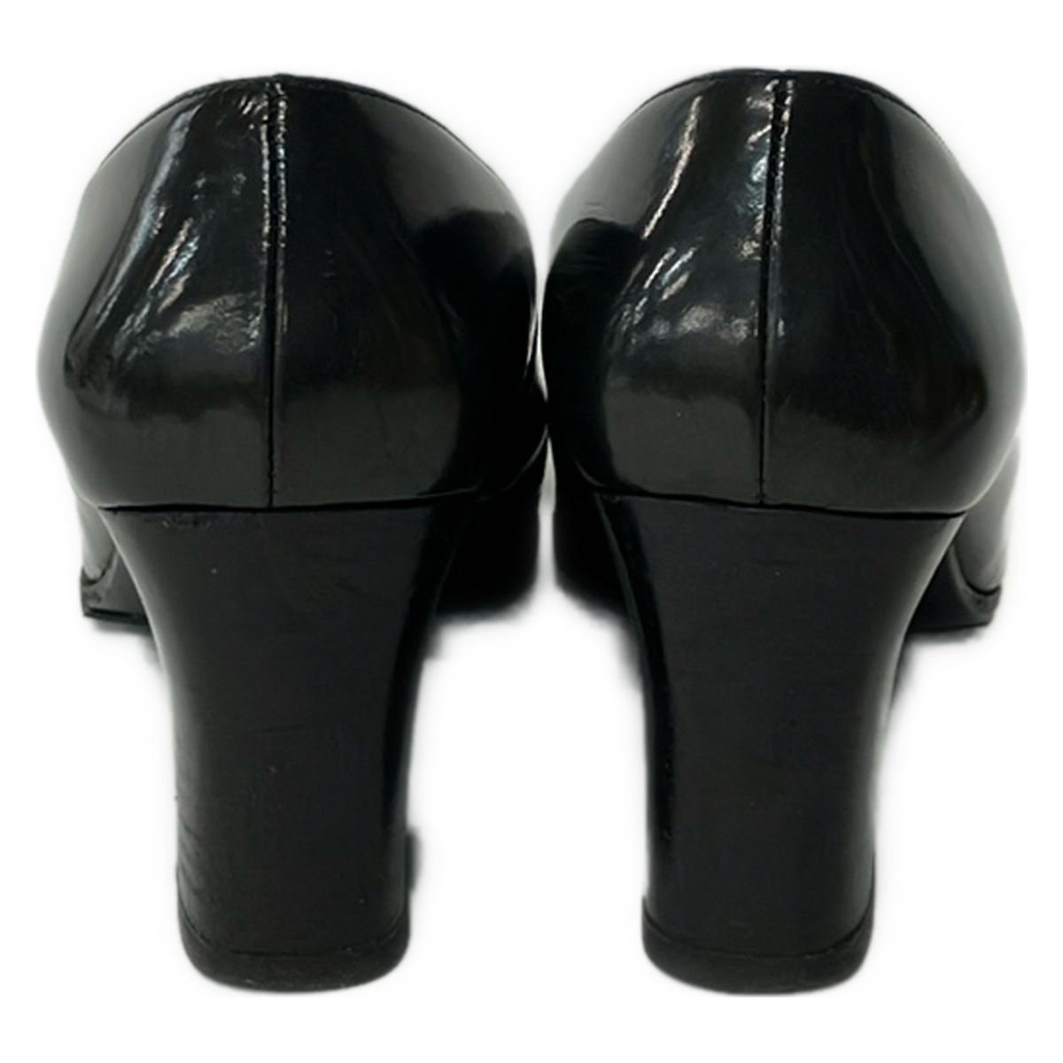 【正規品】美品 グッチ GUCCI レザー ハイヒール パンプス 35 1/2 GUCCI(グッチ) パンプス 35 1/2 C レディース - 黒×シルバー レザー