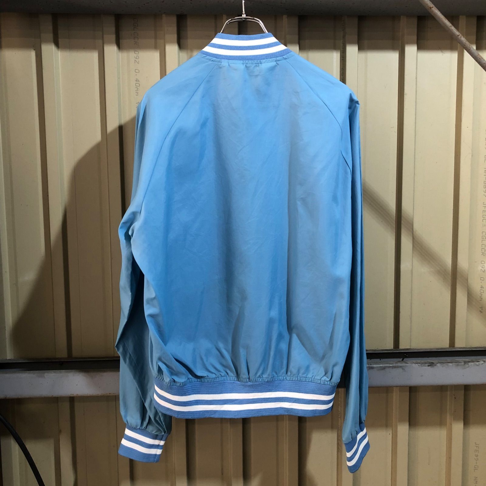 1677 Chalk Line ナイロンスタジャン 水色 M チョークライン 90s