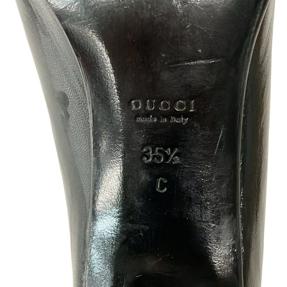 GUCCI(グッチ) パンプス 35 1/2 C レディース - 黒 レザー - メルカリ