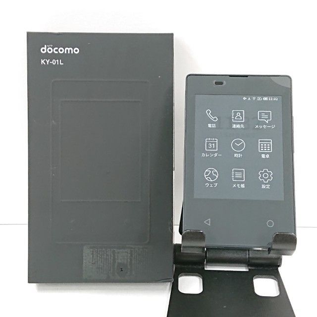 カードケータイ KY-01L ドコモ インクブラック 送料無料 本体 c16811
