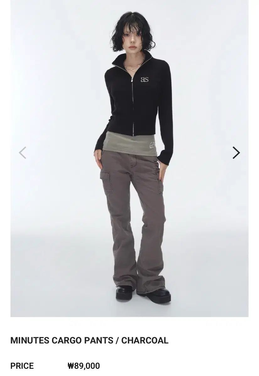 Ason アズオン カーゴ ズボン MINUTES CARGO PANTS チャコール - メルカリ