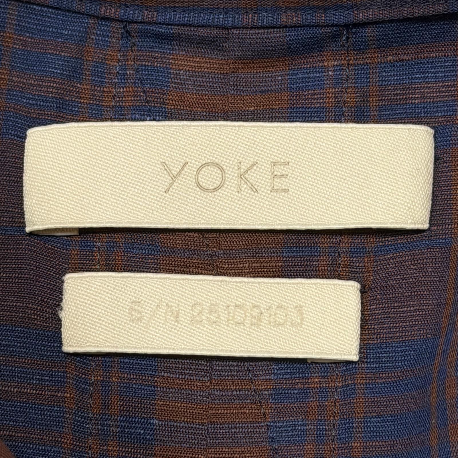 参考上代35200円 未使用 YOKE 25SS COTTON LINEN BOIL SHIRTS コットン