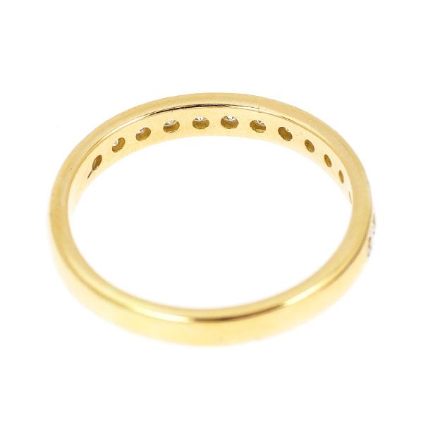 K18YG ダイヤモンド リング 0.31ct ハーフエタニティ - メルカリ