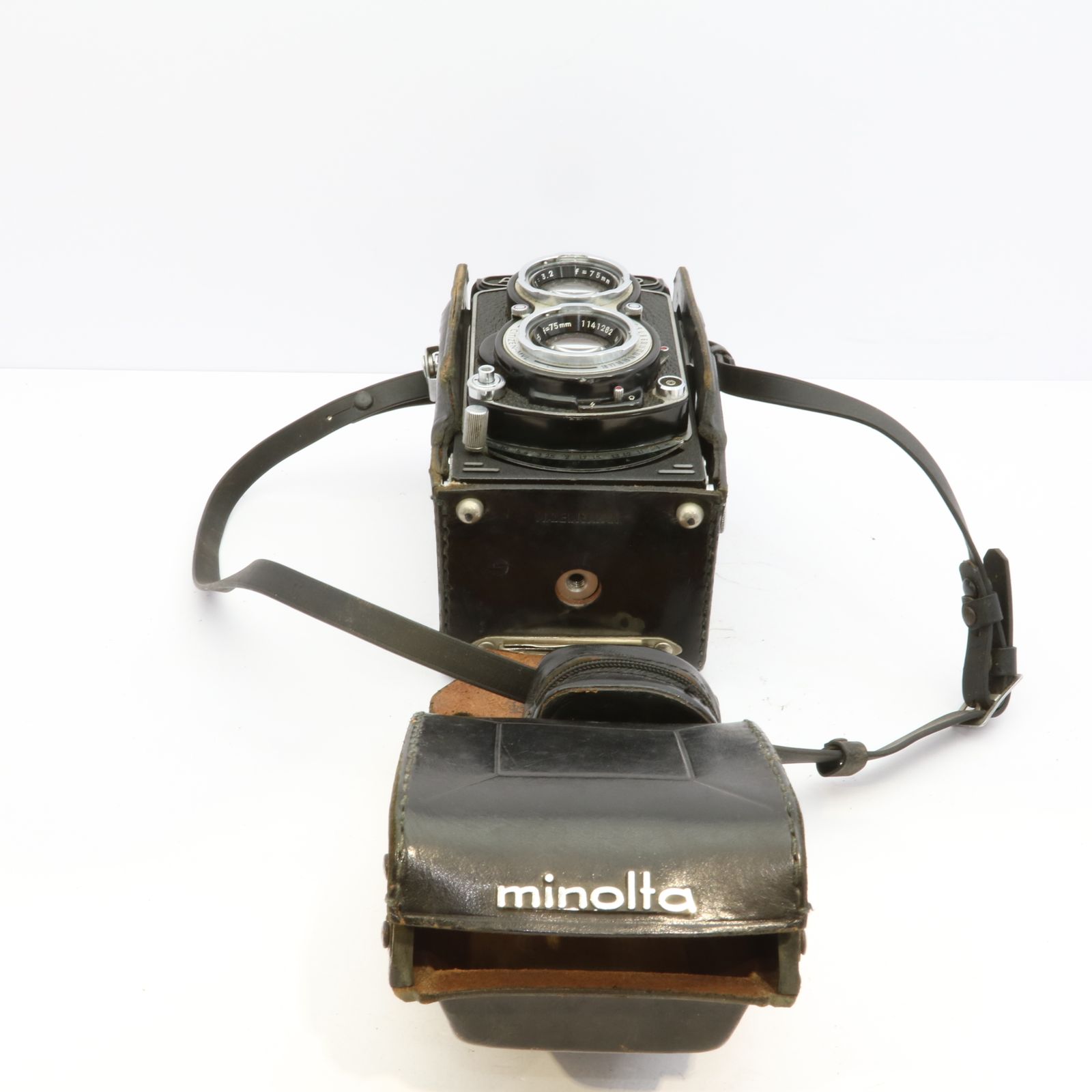 完動品】Minolta AUTOCORD Rokkor 75mm F3.5 二眼レフ 動作確認済み