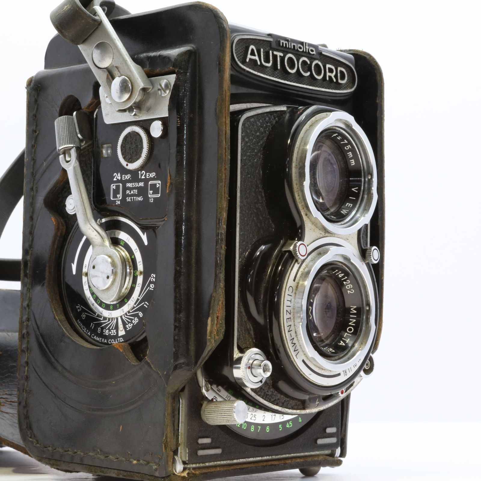 完動品】Minolta AUTOCORD Rokkor 75mm F3.5 二眼レフ 動作確認済み