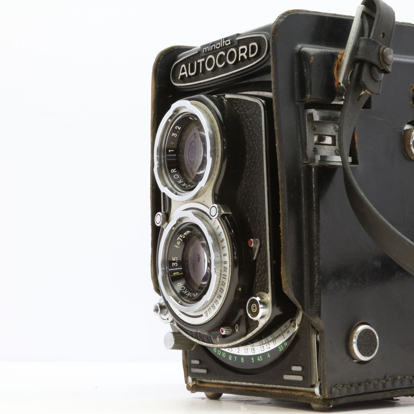 完動品】Minolta AUTOCORD Rokkor 75mm F3.5 二眼レフ 動作確認済み