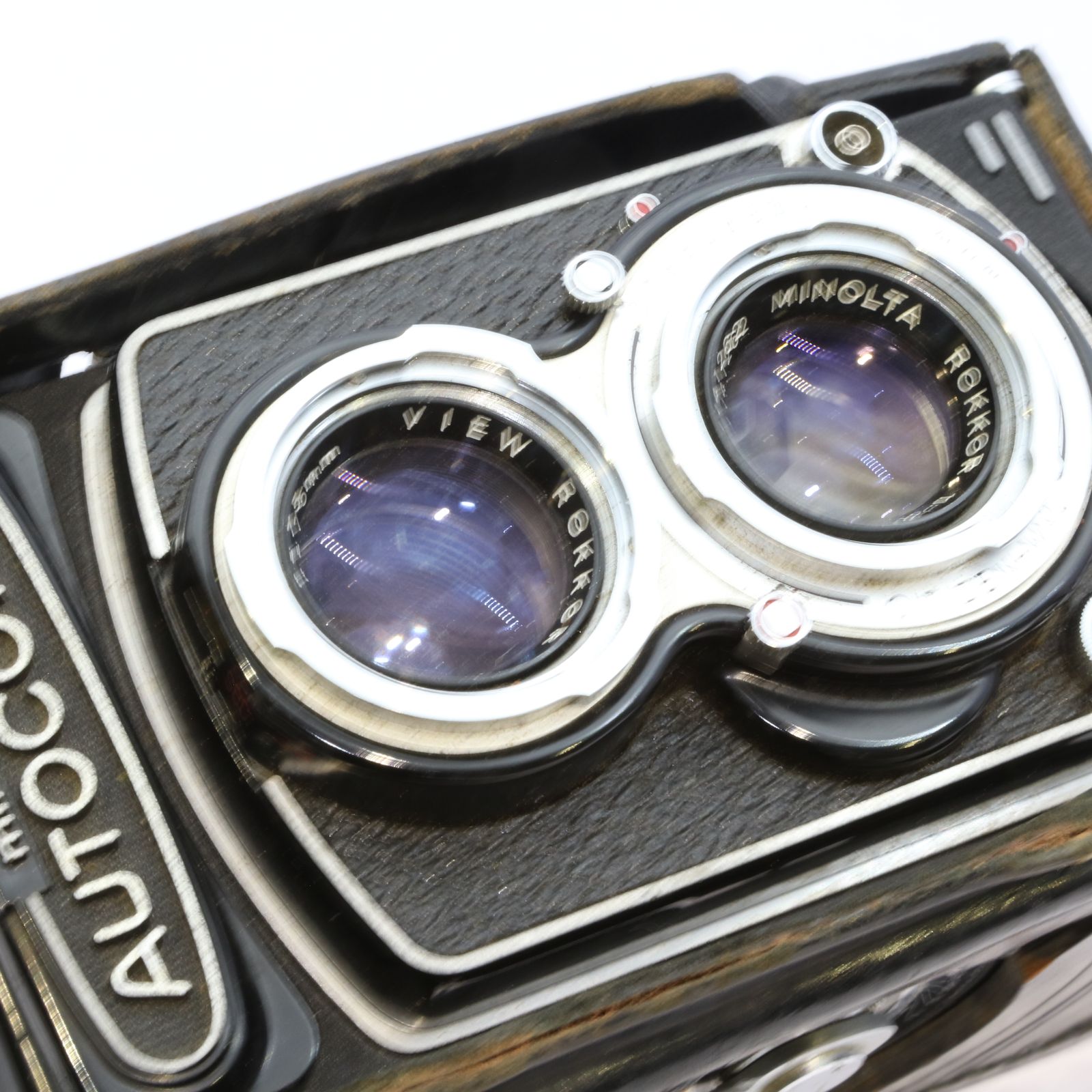 完動品】Minolta AUTOCORD Rokkor 75mm F3.5 二眼レフ 動作確認済み