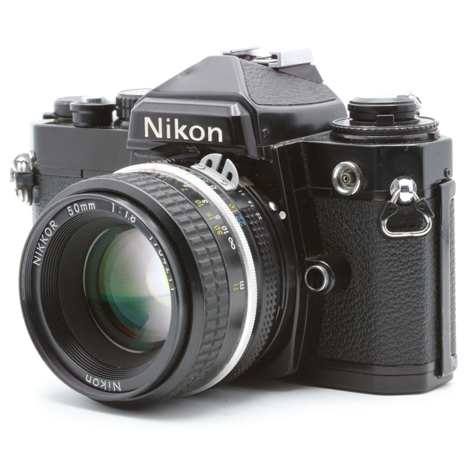 K*i様 Nikon FE フィルム一眼レフカメラ Nikkor 50mm f/ 完動品】Nikon FE ブラック + NIKKOR 50mm F1.8 フィルムカメラ 動作