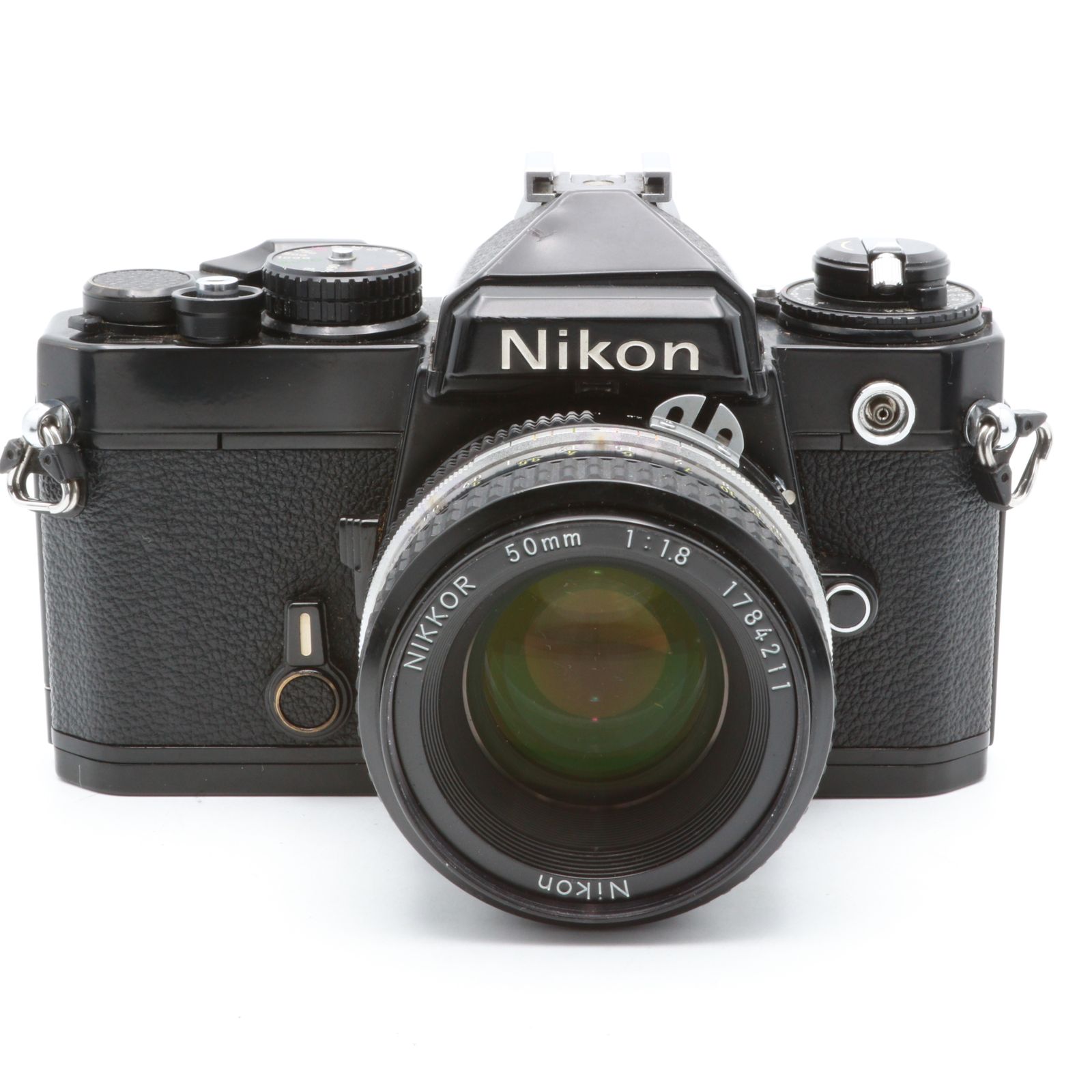 完動品】Nikon FE ブラック + NIKKOR 50mm F1.8 フィルムカメラ 動作