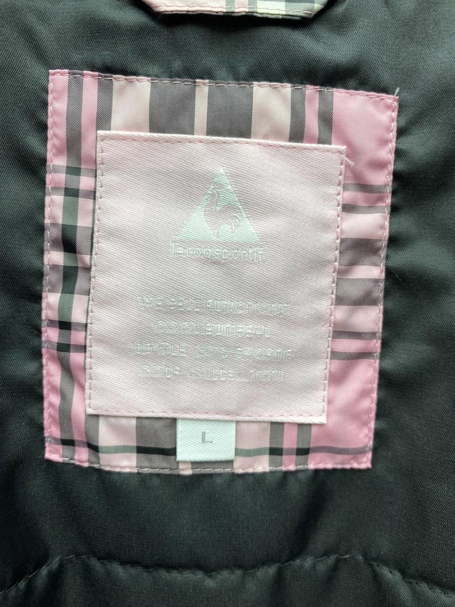 美品 le coq sportif ルコックスポルティフ ゴルフ チェック ワッペン