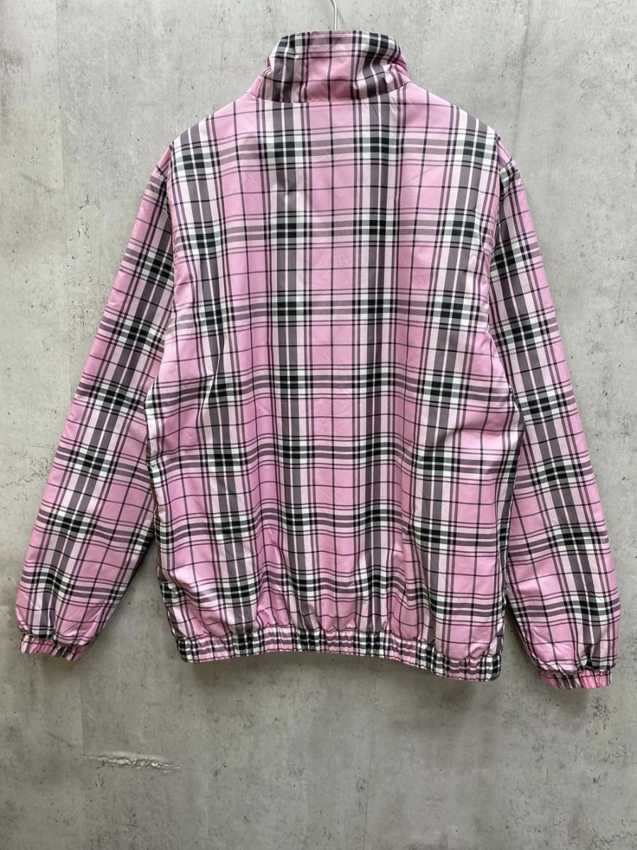 新品未使用：Le Coq Sportif ゴルフピンクチェックジャケット 美品 le coq sportif ルコックスポルティフ ゴルフ チェック ワッペン