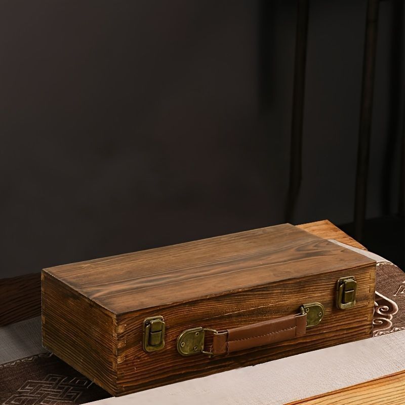 新品?未使用】 木製 収納ケース 収納箱 ヴィンテージ アンティーク 古