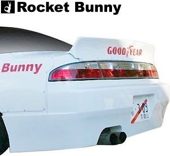 S14シルビア　ロケットバニー　ダックテール　リヤスポイラー　ウレタン塗装済み M's】 S14 シルビア 前期用 Rocket Bunny V1 ダックテール リア