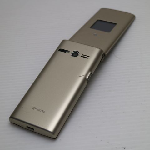美品 KYF38 かんたんケータイ シャンパンゴールド スマホ 本体 白ロム