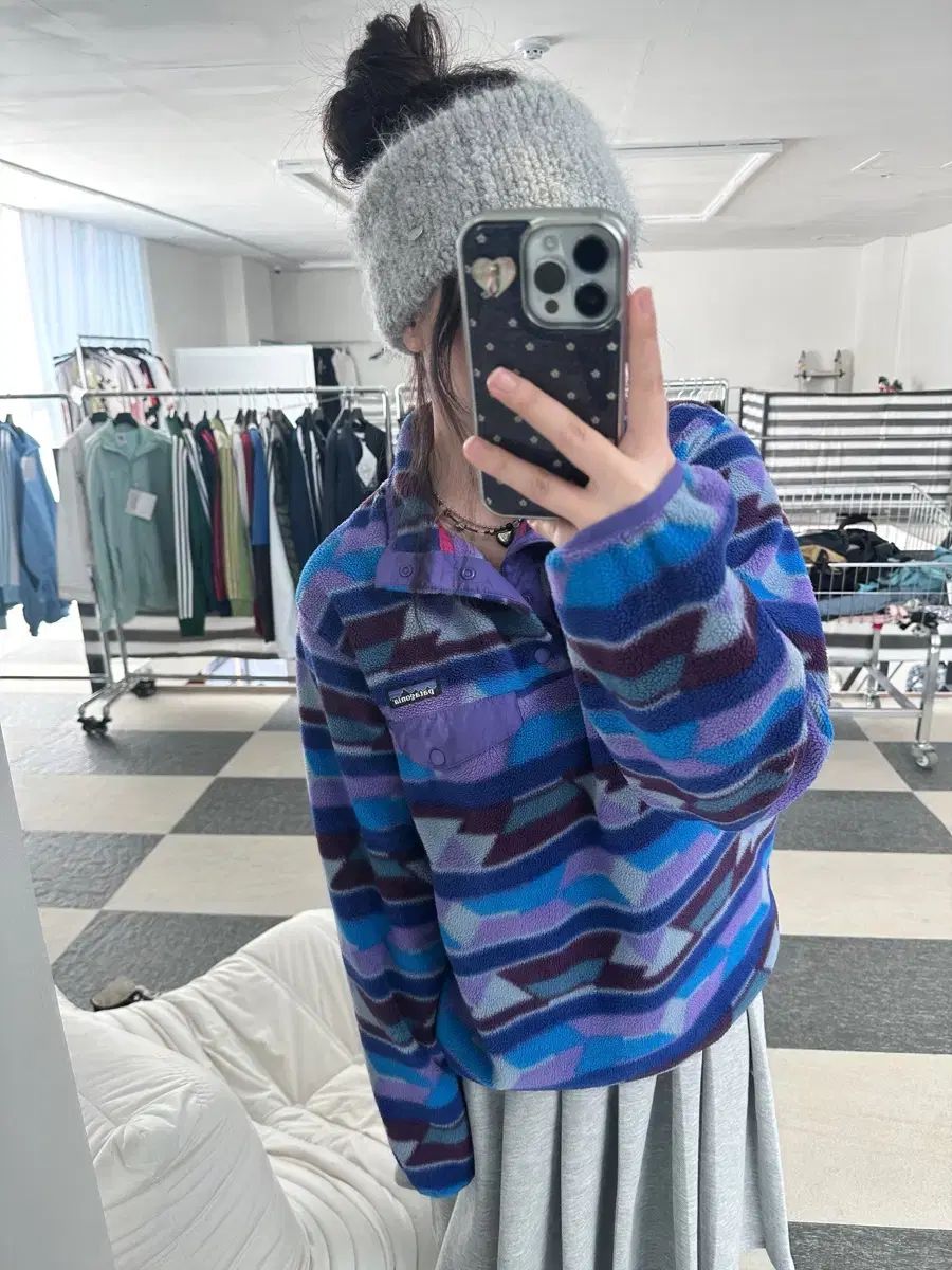 パタゴニア Synchilla シンチラ ブルー パータン スナップ フリース