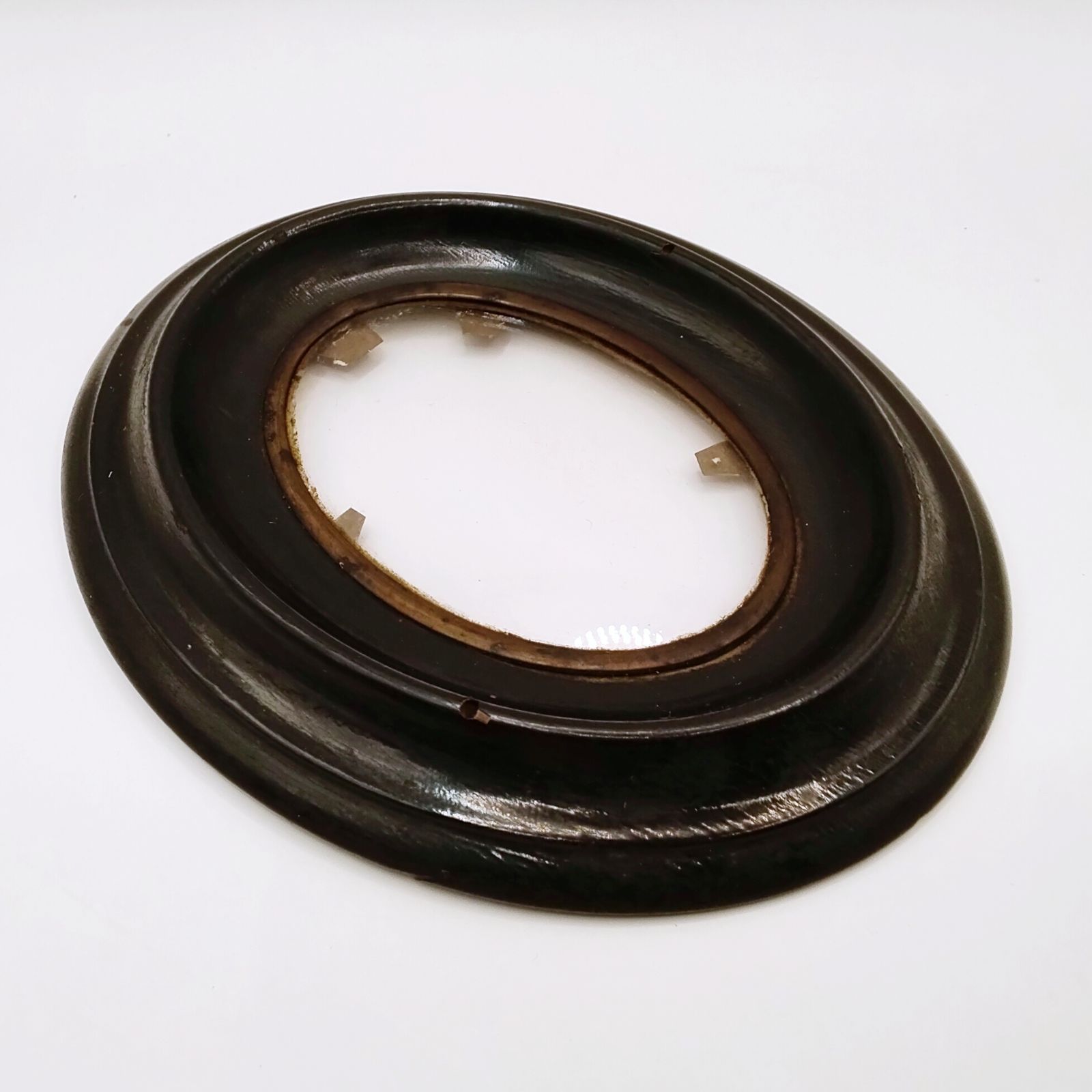 アンティーク オーバルフレーム 19世紀 フランス 楕円 曲面ガラス