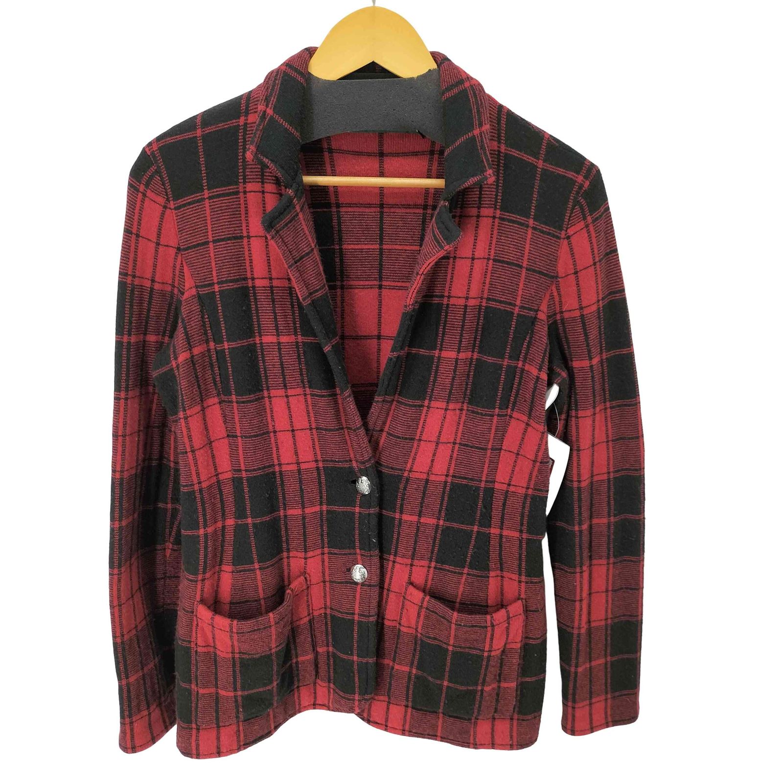 ローレンラルフローレン LAUREN RALPH LAUREN カシミヤ混 チェック柄 