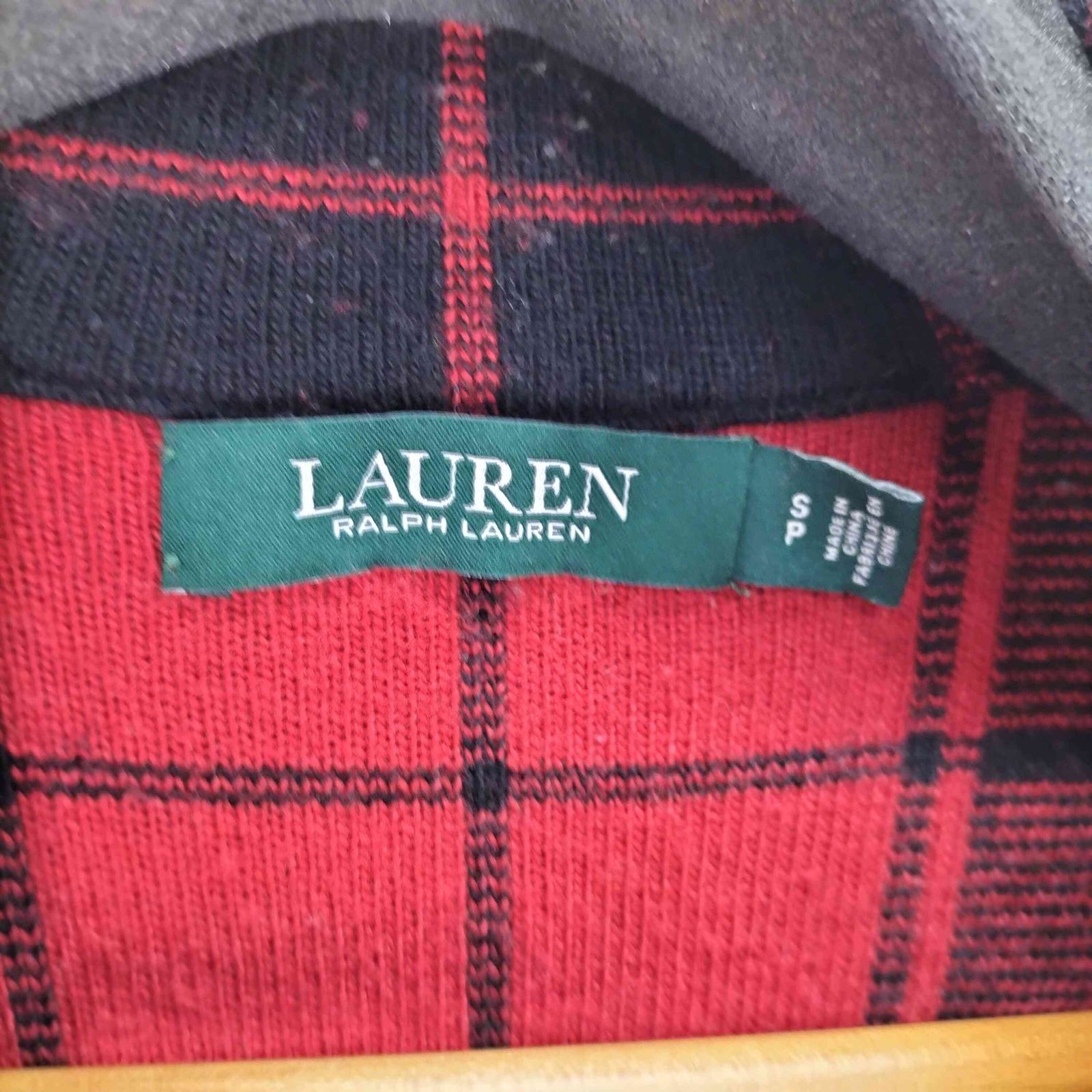 ローレンラルフローレン LAUREN RALPH LAUREN カシミヤ混 チェック柄