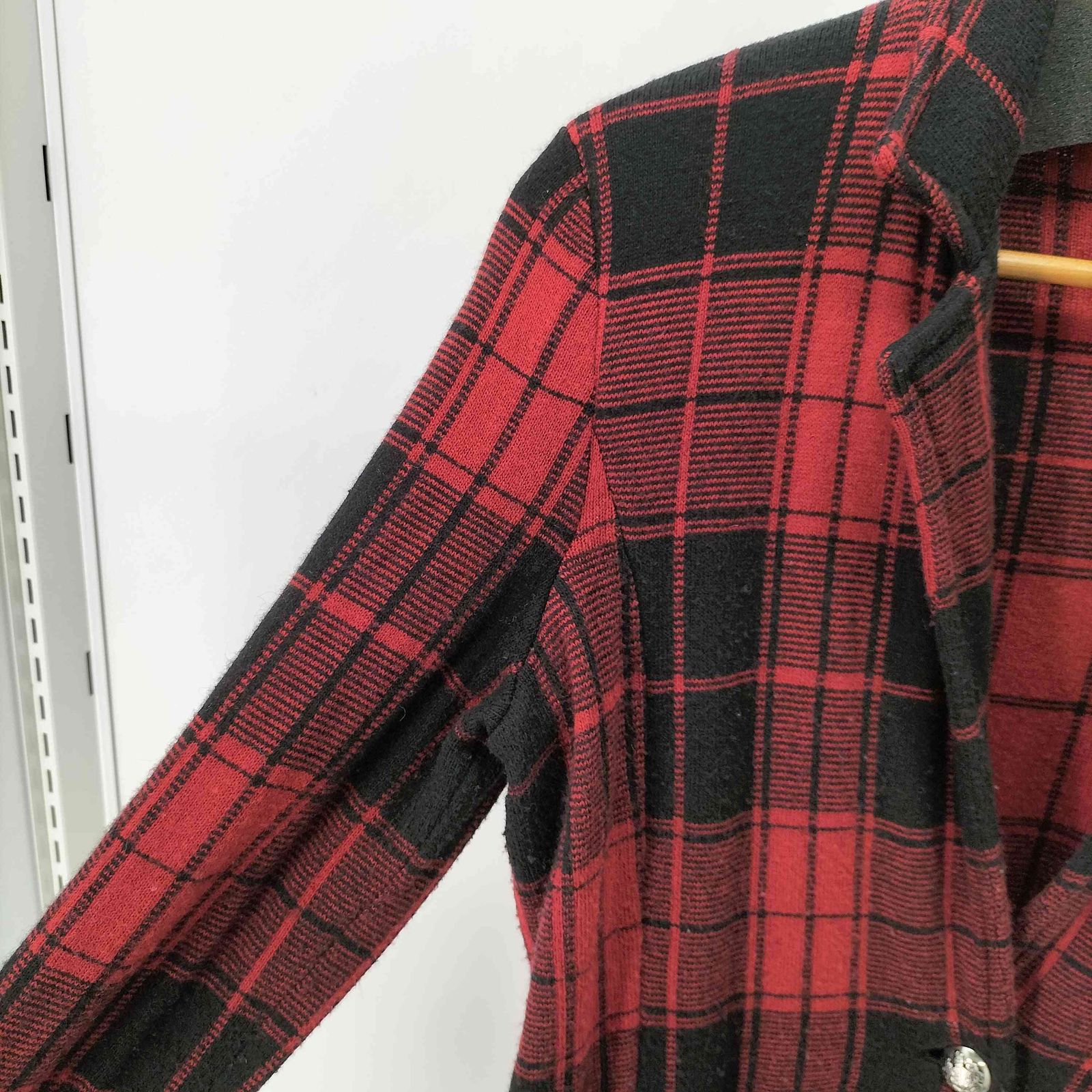 ローレンラルフローレン LAUREN RALPH LAUREN カシミヤ混 チェック柄