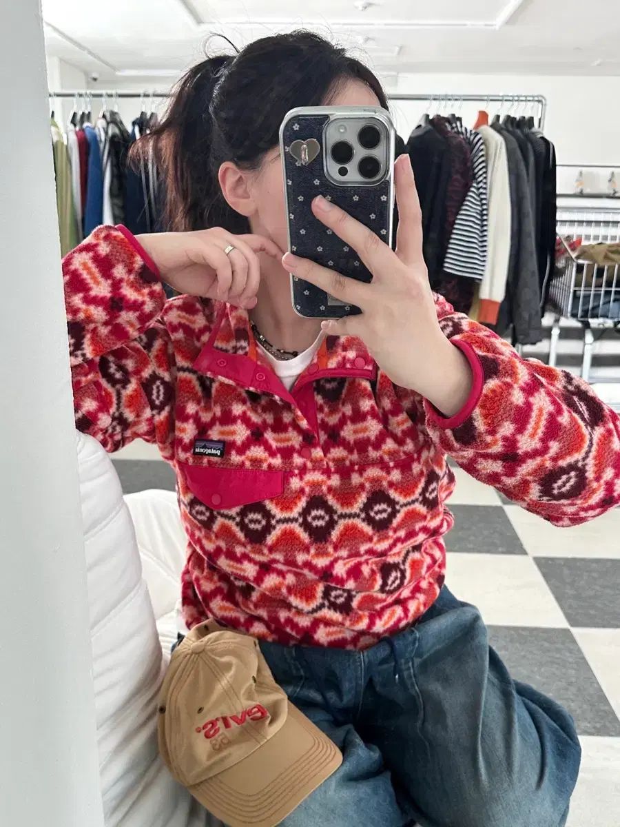  パタゴニア Synchilla シンチラ レッド パータン スナップ フリース その他 アウター