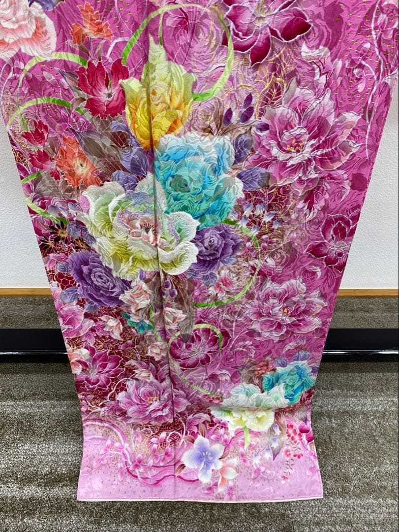 振袖 ラメ刺繍 紋意匠 身丈168cm パールトーン加工済 MO3368 【公式通販】