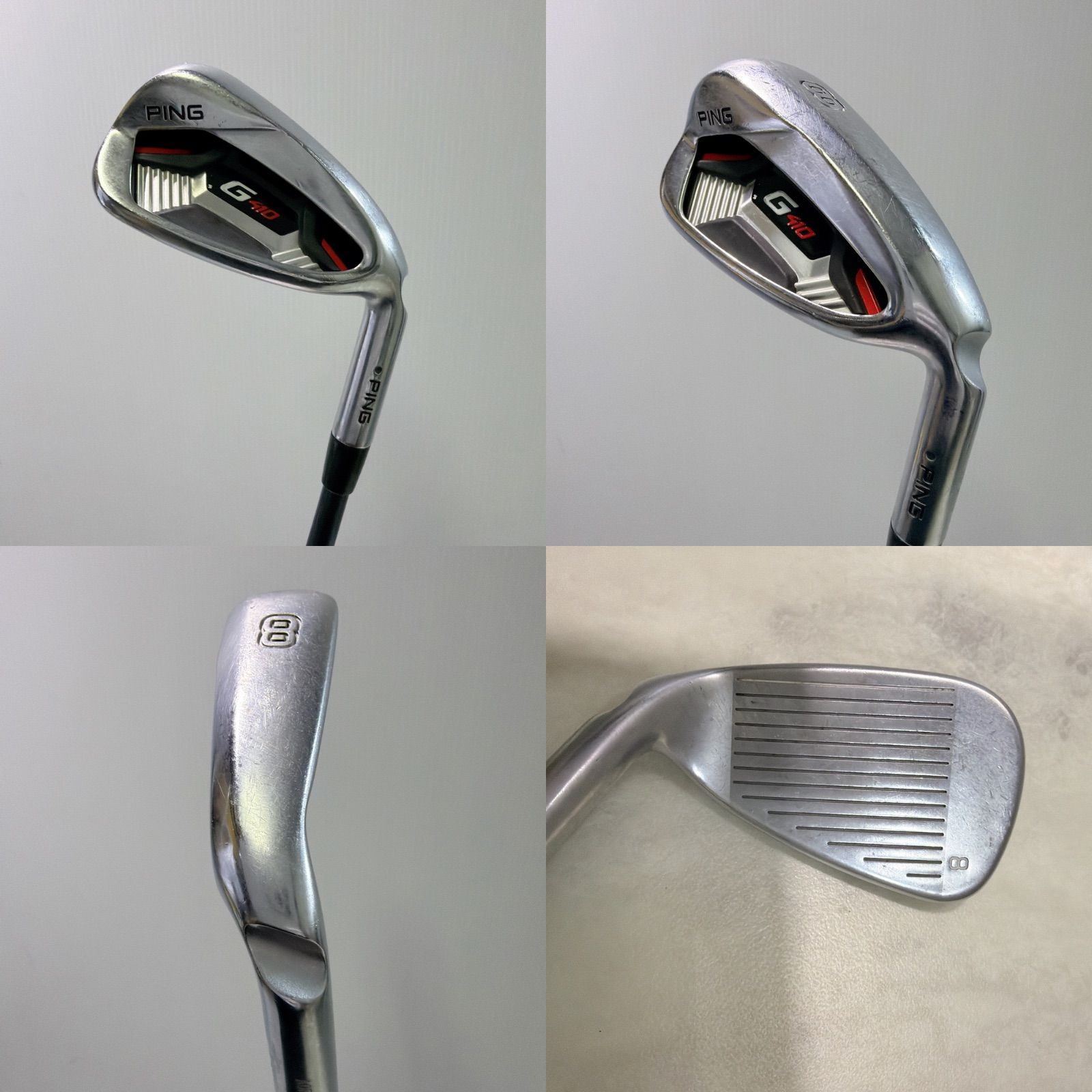 新品グリップ 希少 PING G410 8番単品アイアン 純正カーボン
