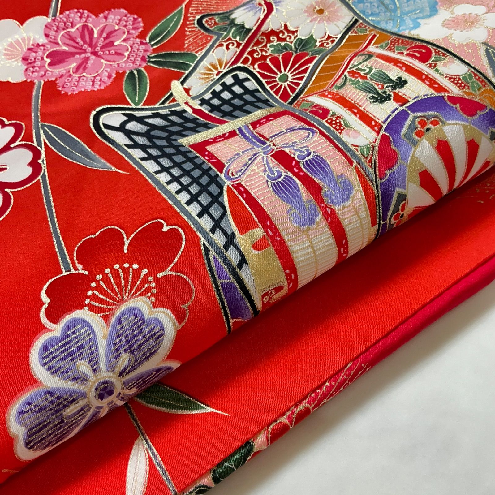 ◇kimono+one◇未使用同然◇産着◇お宮参り◇長襦袢付き◇仕付け糸付き