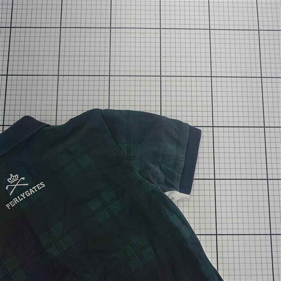 ◇ ⊂ パーリーゲイツ PEARLY GATES ゴルフ ポロシャツ チェック柄