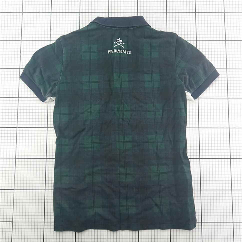 ◇ ⊂ パーリーゲイツ PEARLY GATES ゴルフ ポロシャツ チェック柄