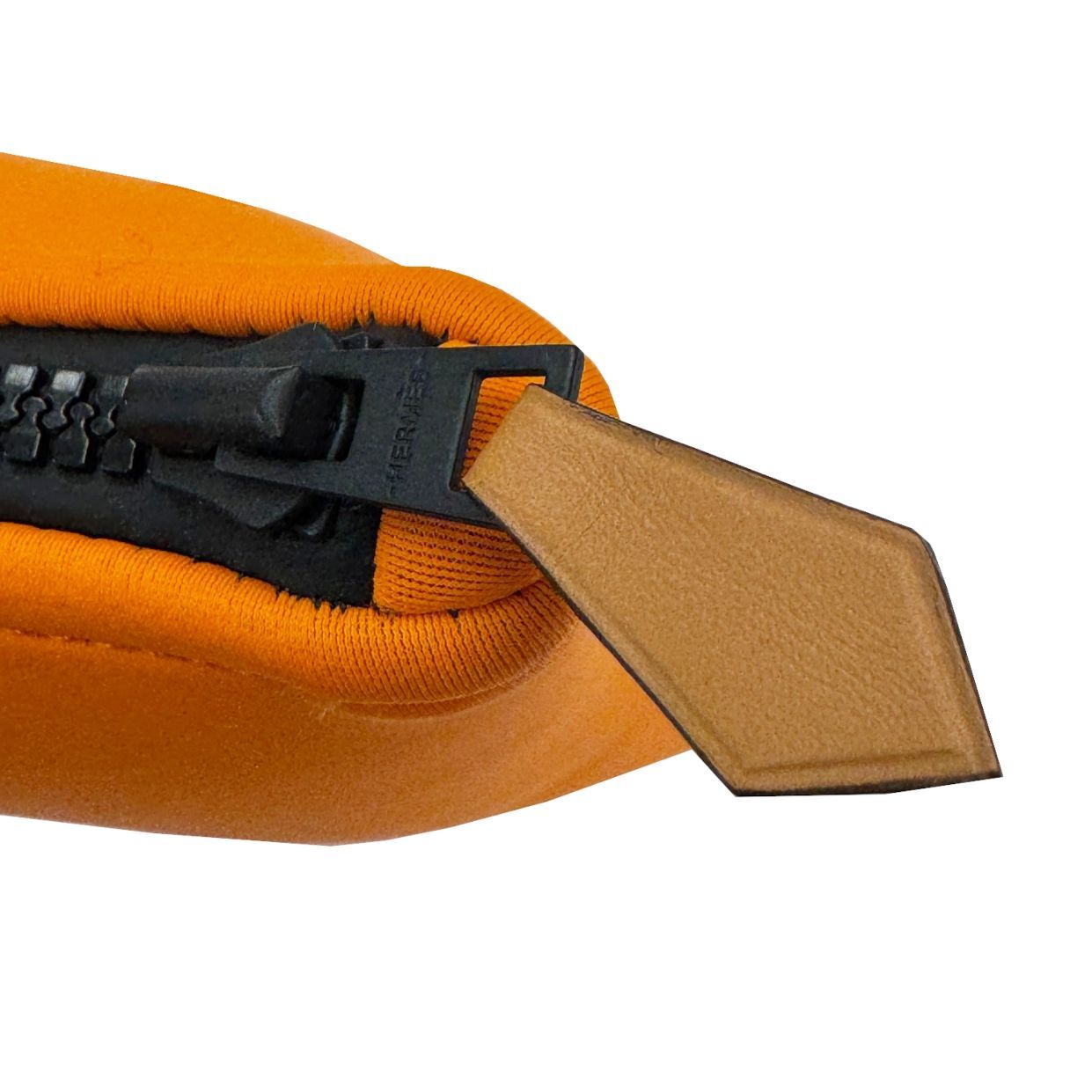 中古】HERMES エルメス ネオバンGM オレンジ レオパード ポーチ 