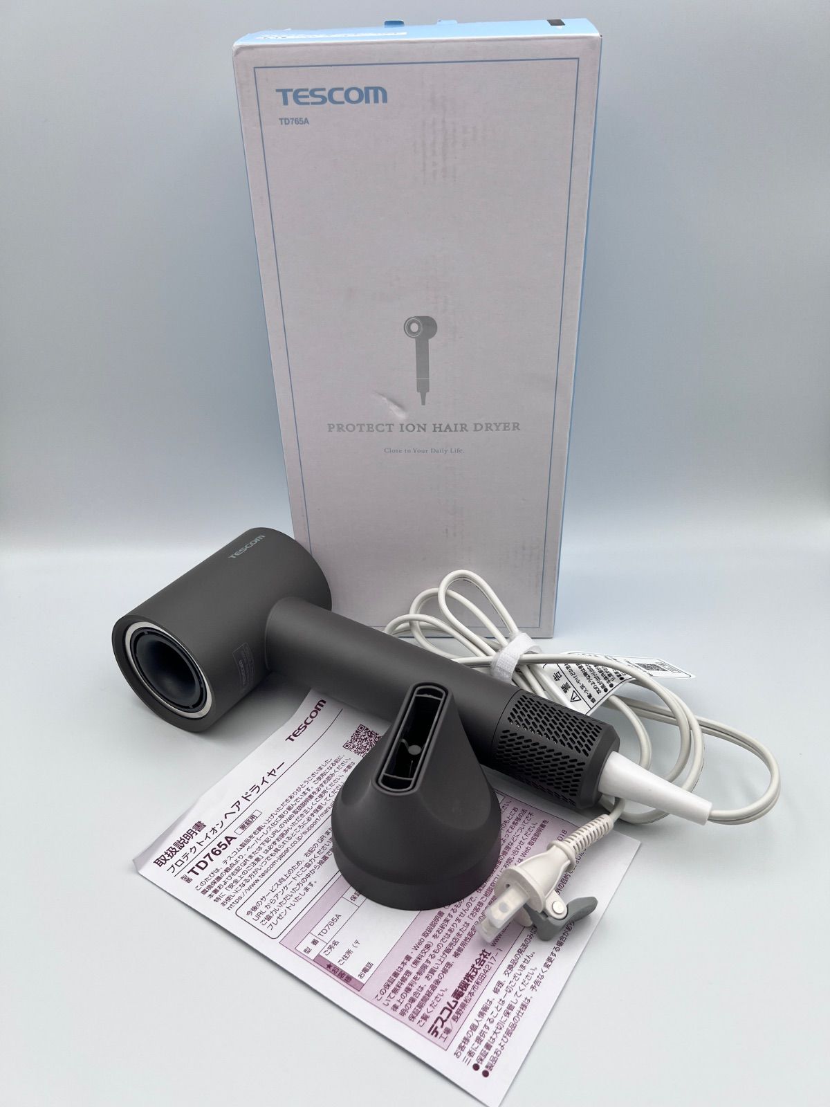 12P1#69 TESCOM ヘアドライヤー TD765Aプロテクトイオン大風量 - メルカリ