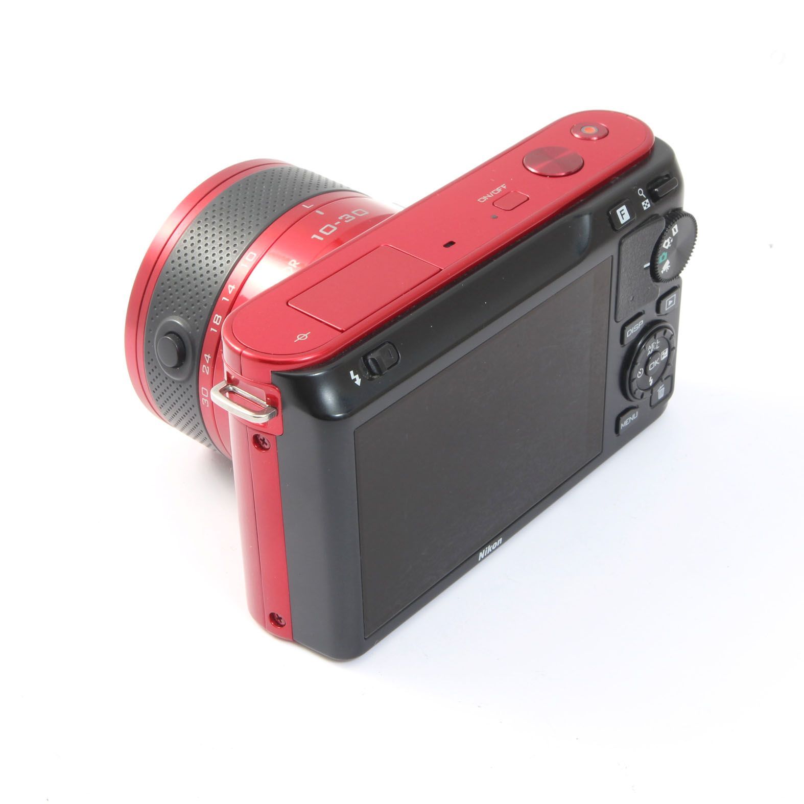 ニコン Nikon1 J1 レッド + 1NIKKOR 10-30mm VR レンズセット