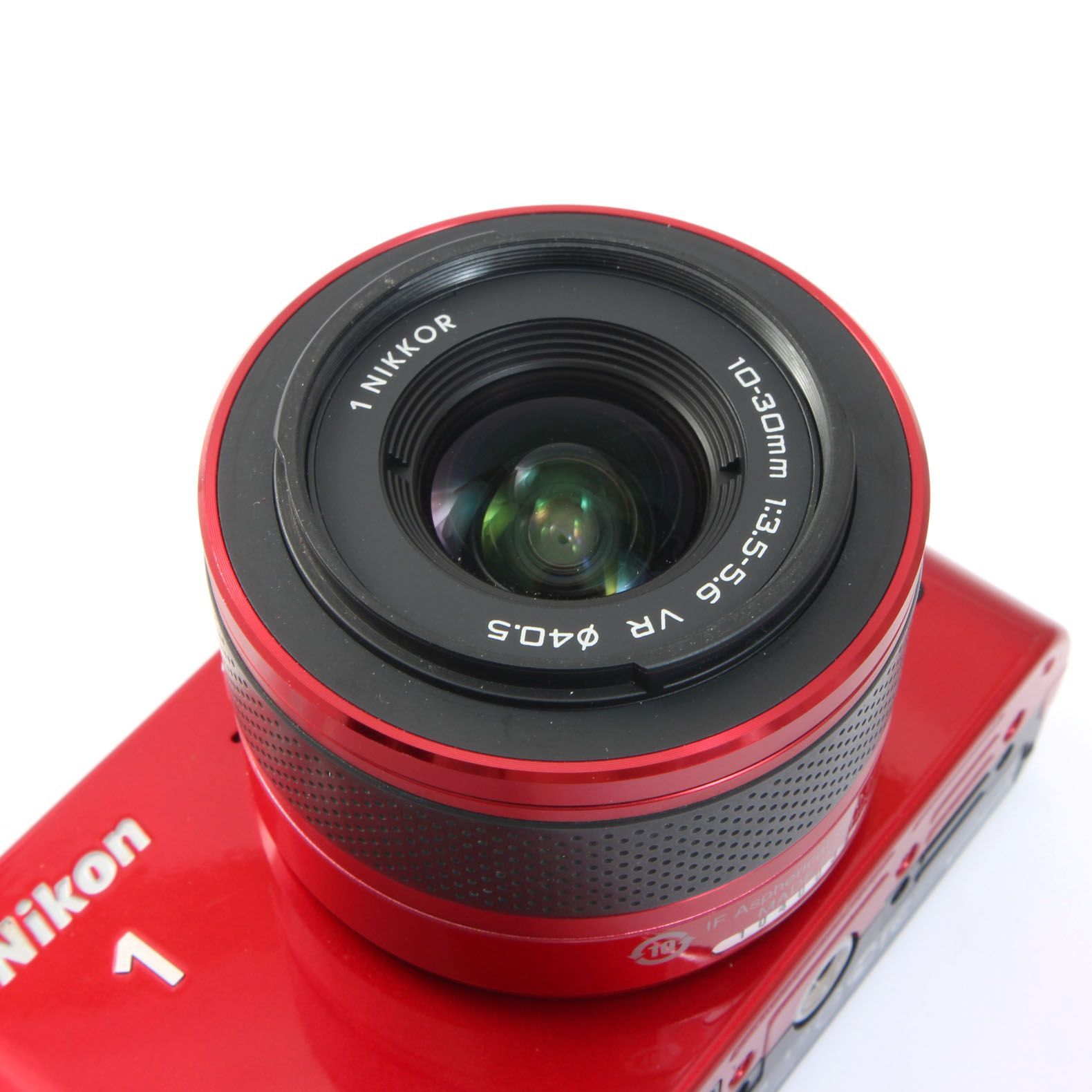 ニコン Nikon1 J1 レッド + 1NIKKOR 10-30mm VR レンズセット