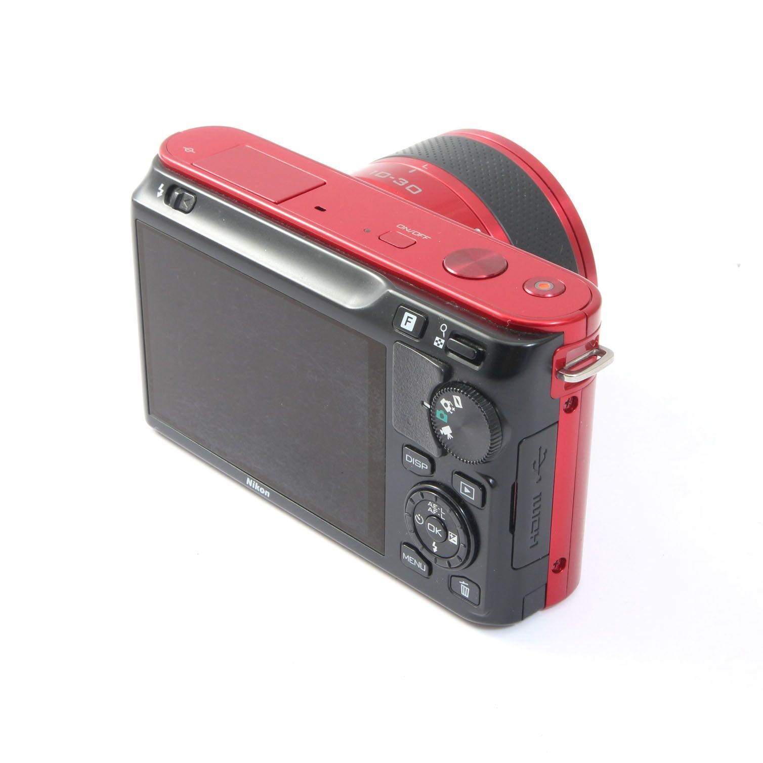 ニコン Nikon1 J1 レッド + 1NIKKOR 10-30mm VR レンズセット