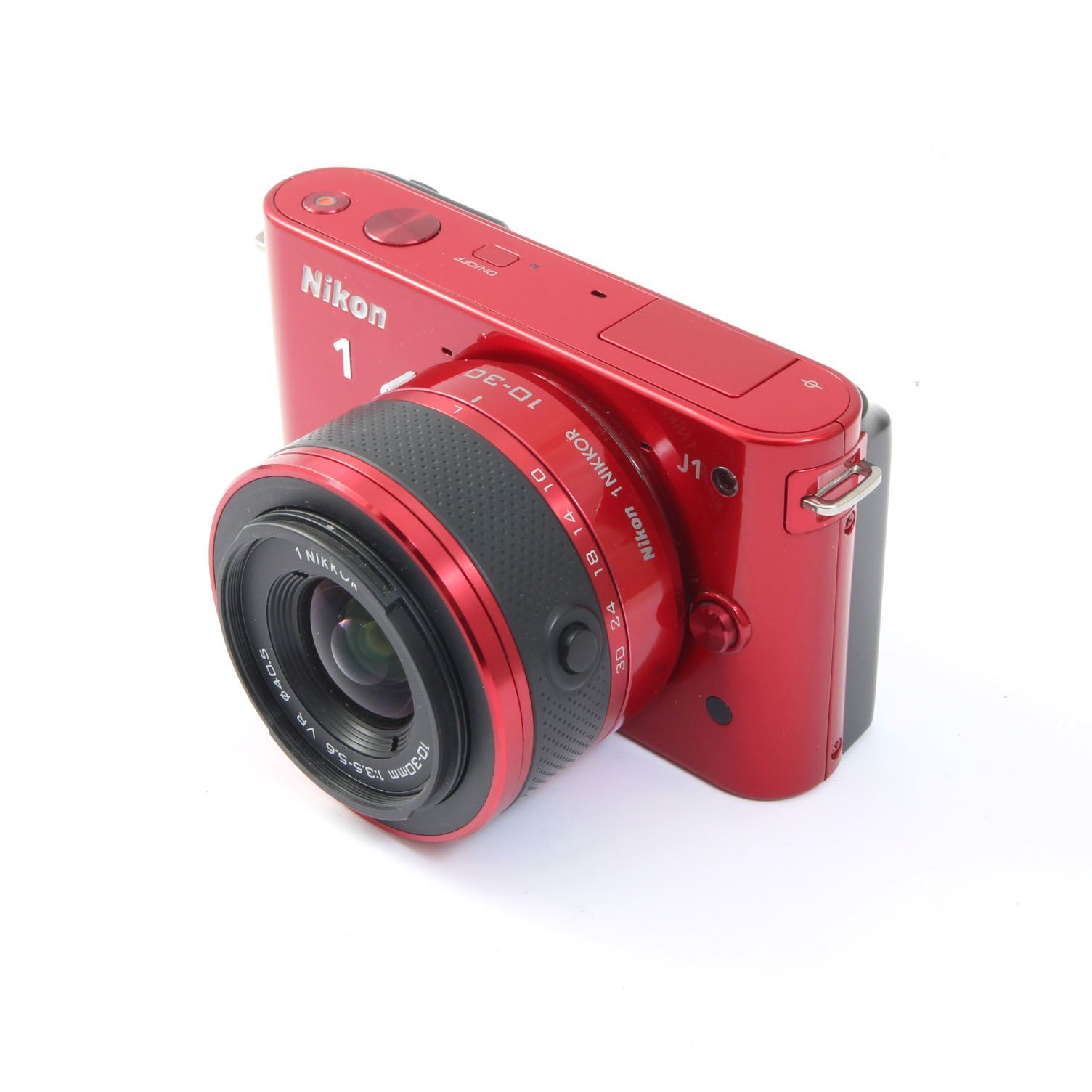 ニコン Nikon1 J1 レッド + 1NIKKOR 10-30mm VR レンズセット