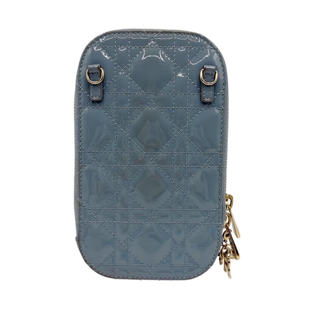 ⭐️良品⭐️ レディディオール カナージュ フォンホルダー パテント